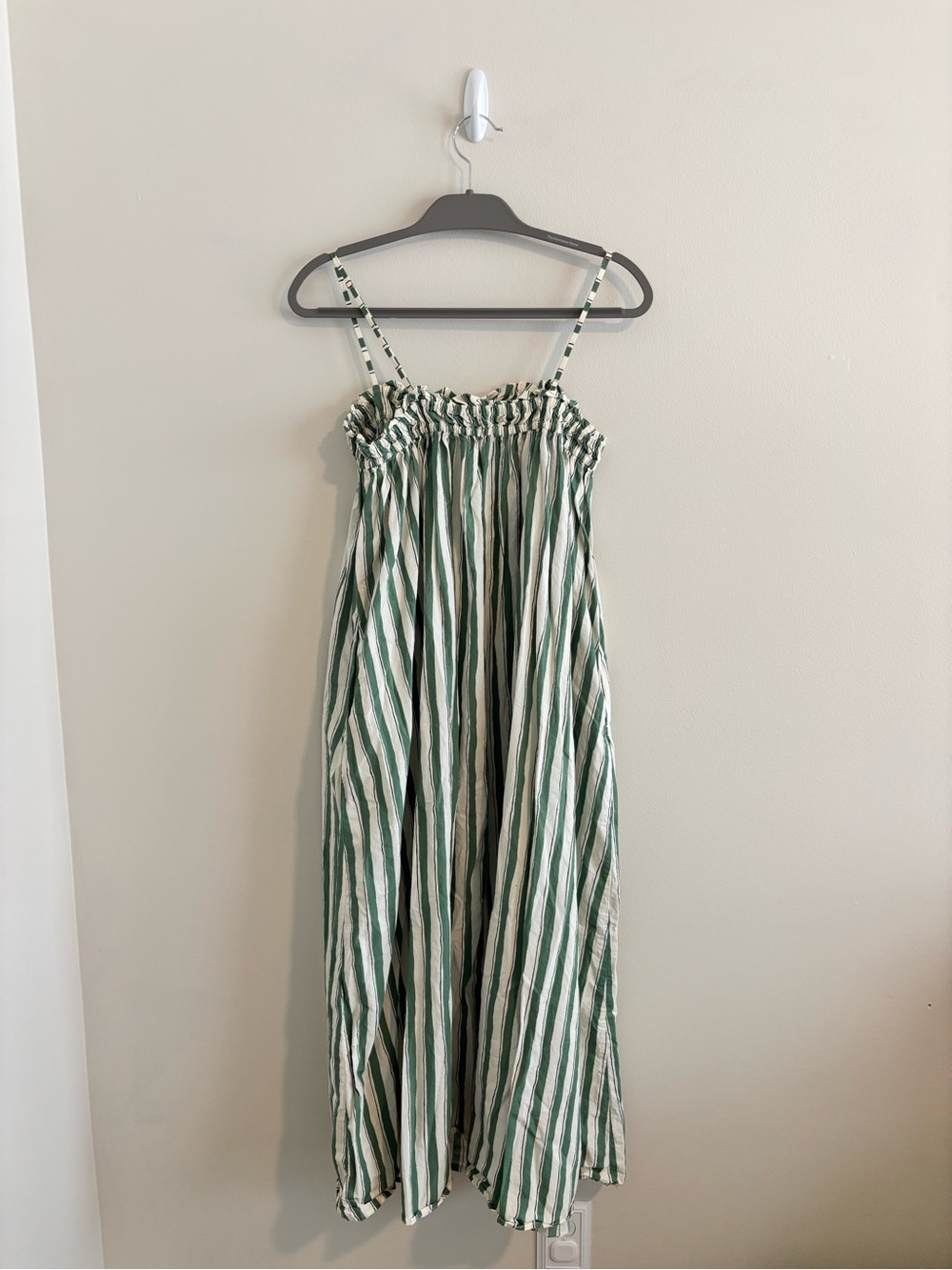 Madewell Green & White Striped Maxi - Picture 6 of 6